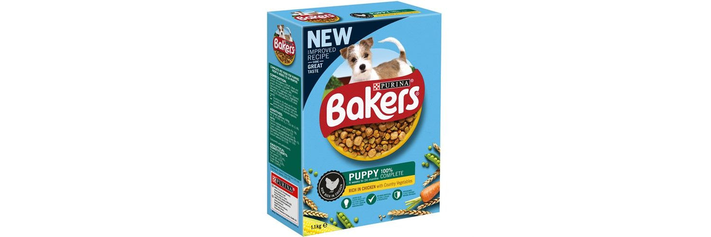  Bakers Puppy Dog Food Rich In Chicken With Country Vegetables