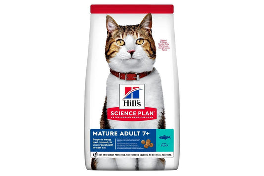  Hill's Science Plan Mature Adult Dry Cat Food Tuna 1.5kg