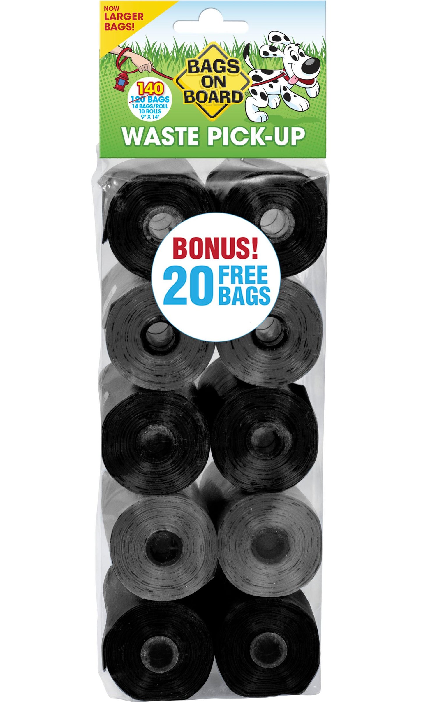  140 Bags On Board Refill Rolls Neutral Poop Bags