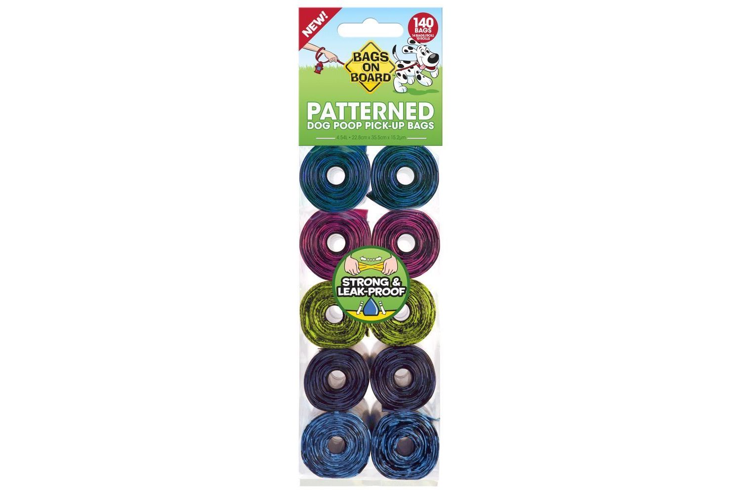  Bags On Board Refills Patterned 140 Pack