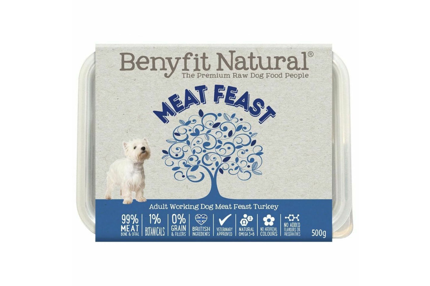  Benyfit Natural Meat Feast Turkey Dog Food 500g