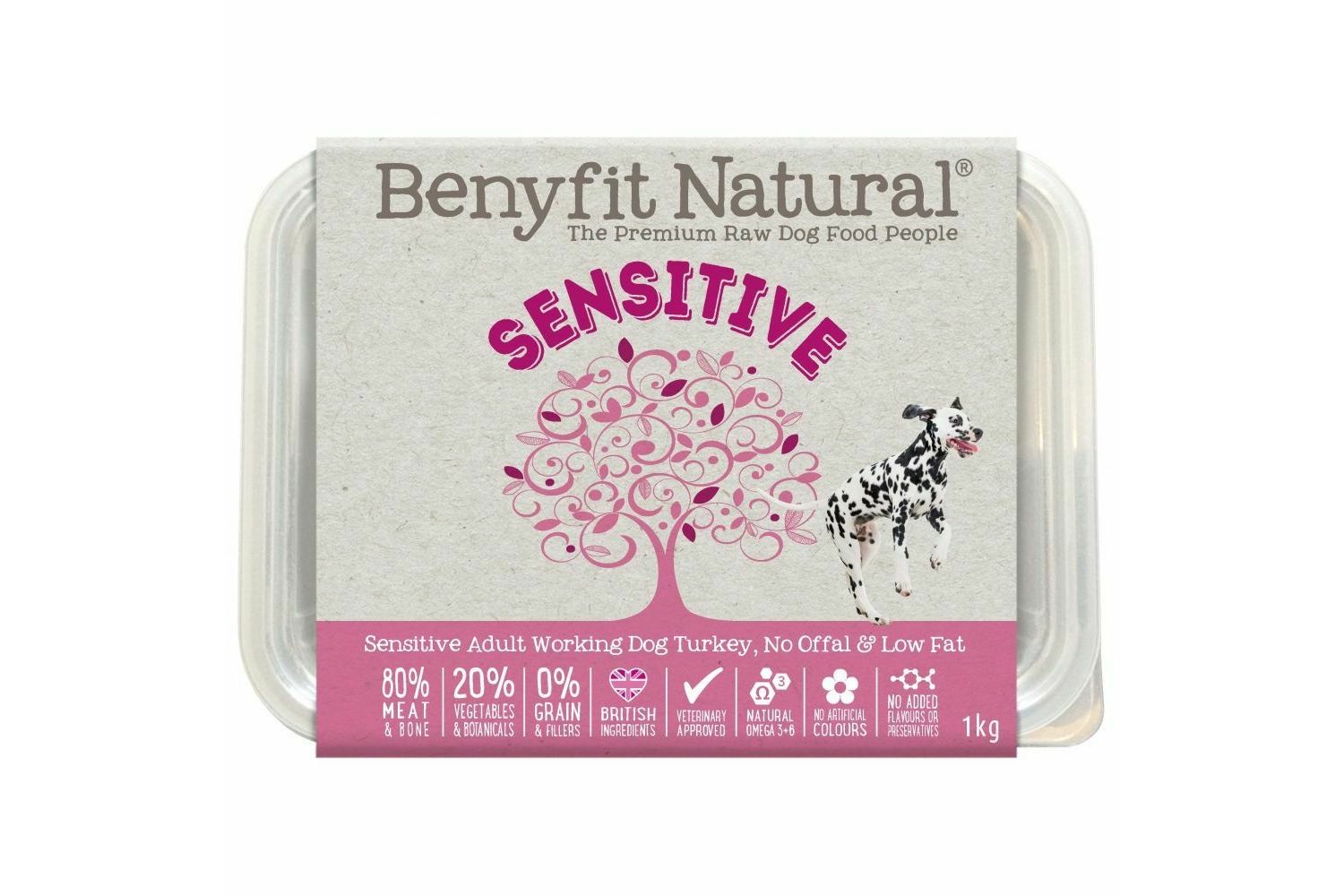  Benyfit Natural Sensitive Turkey Dog Food 1kg