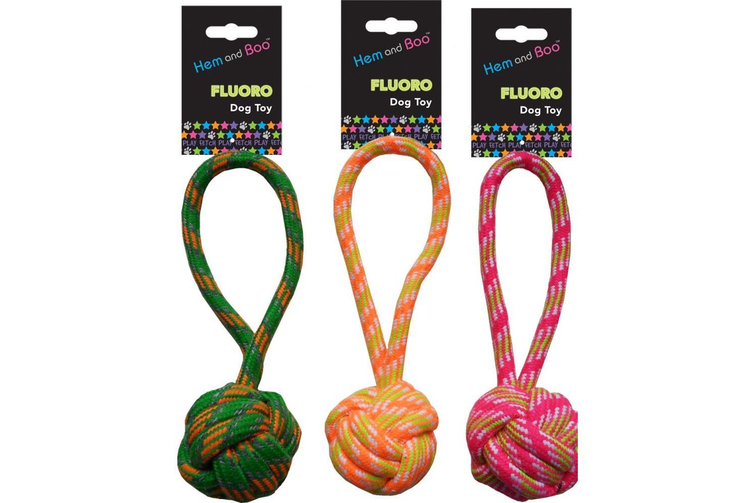  Hem & Boo Fluro Rope Toy Thck