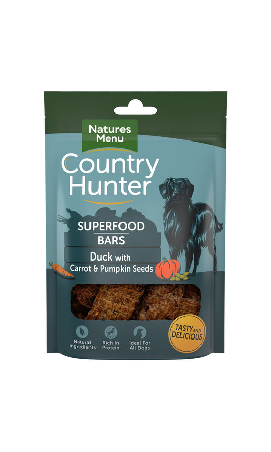  Country Hunter Dog Superfood Bar - Duck With Carrot & Pumpkin Seeds