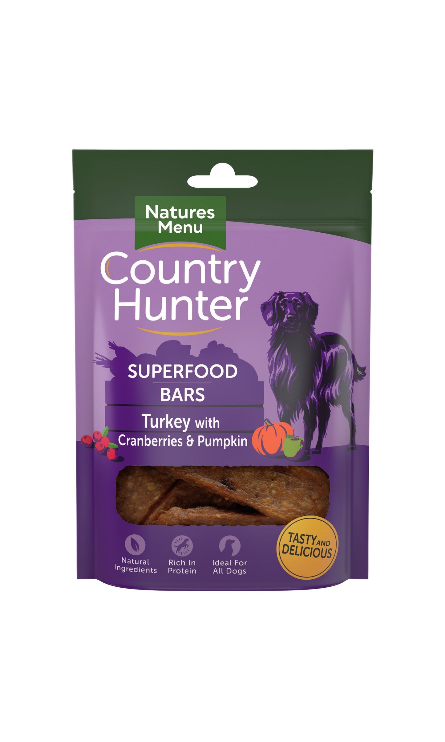  Country Hunter Dog Superfood Bar - Turkey With Cranberries & Pumpkin