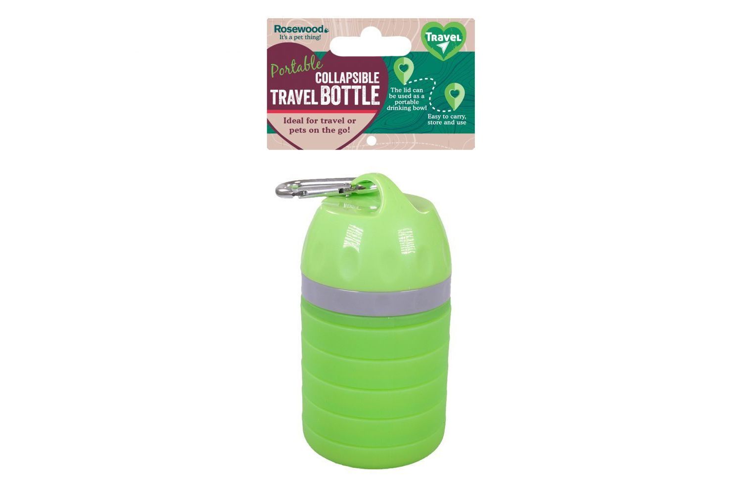  Rosewood Portable Collapsible Travel Dog Bottle