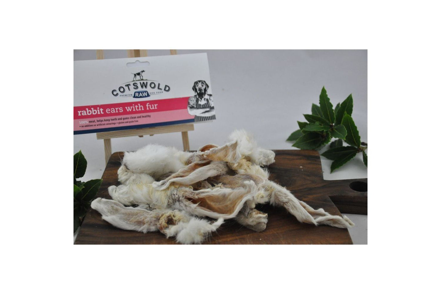  Cotswold Raw Rabbit Ear With Fur 100g