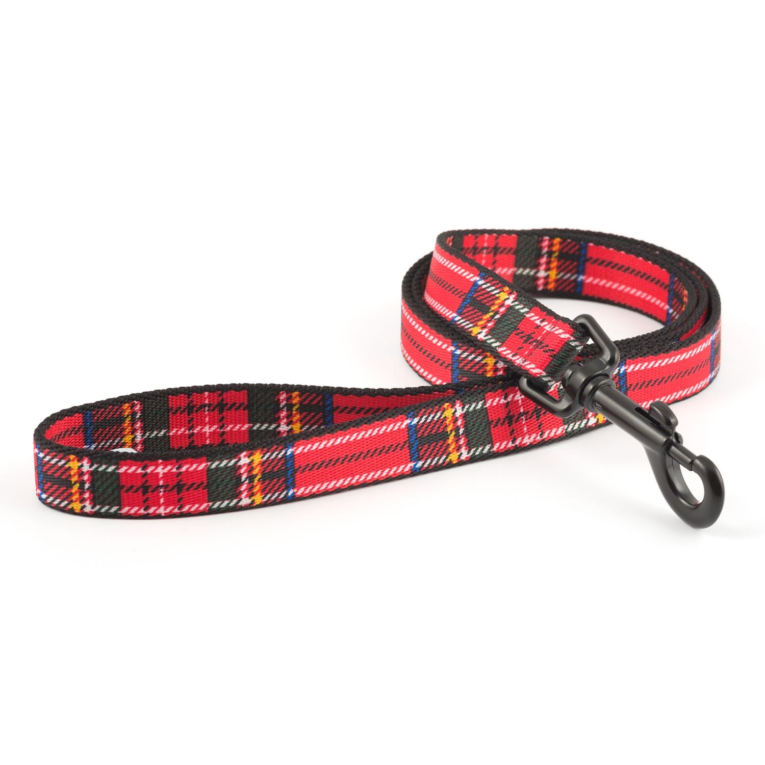  Ancol Nylon Lead Tartan Red 1m X 19mm