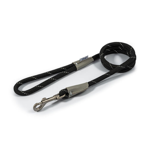  Ancol Viva Reflective Rope Lead Black
