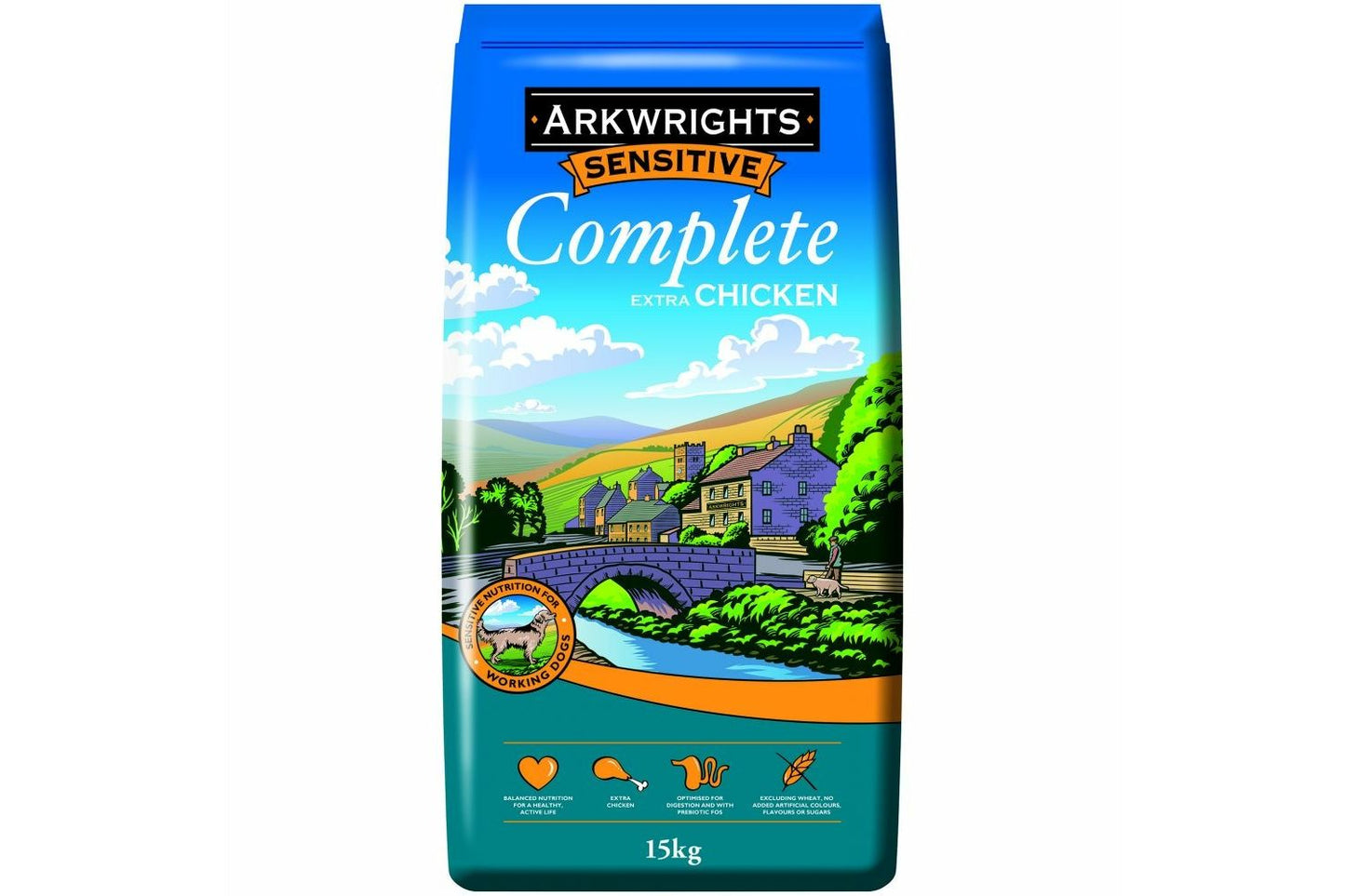  Arkwrights Sensitive Complete Dog Food With Extra Chicken 15kg