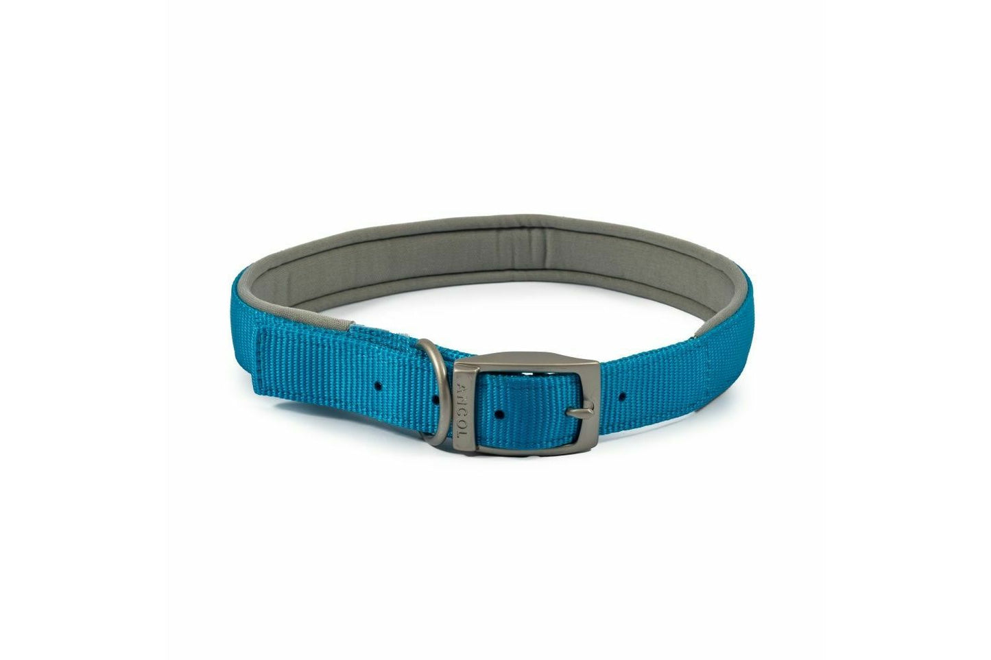  Ancol Padded Nylon Blue Dog Collar