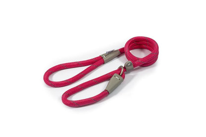  Ancol Reflective Slip Dog Lead In Pink