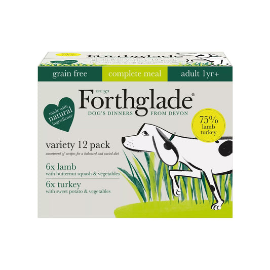  Forthglade Complete Adult Grain Free Variety (Lamb & Turkey) & Vegetables