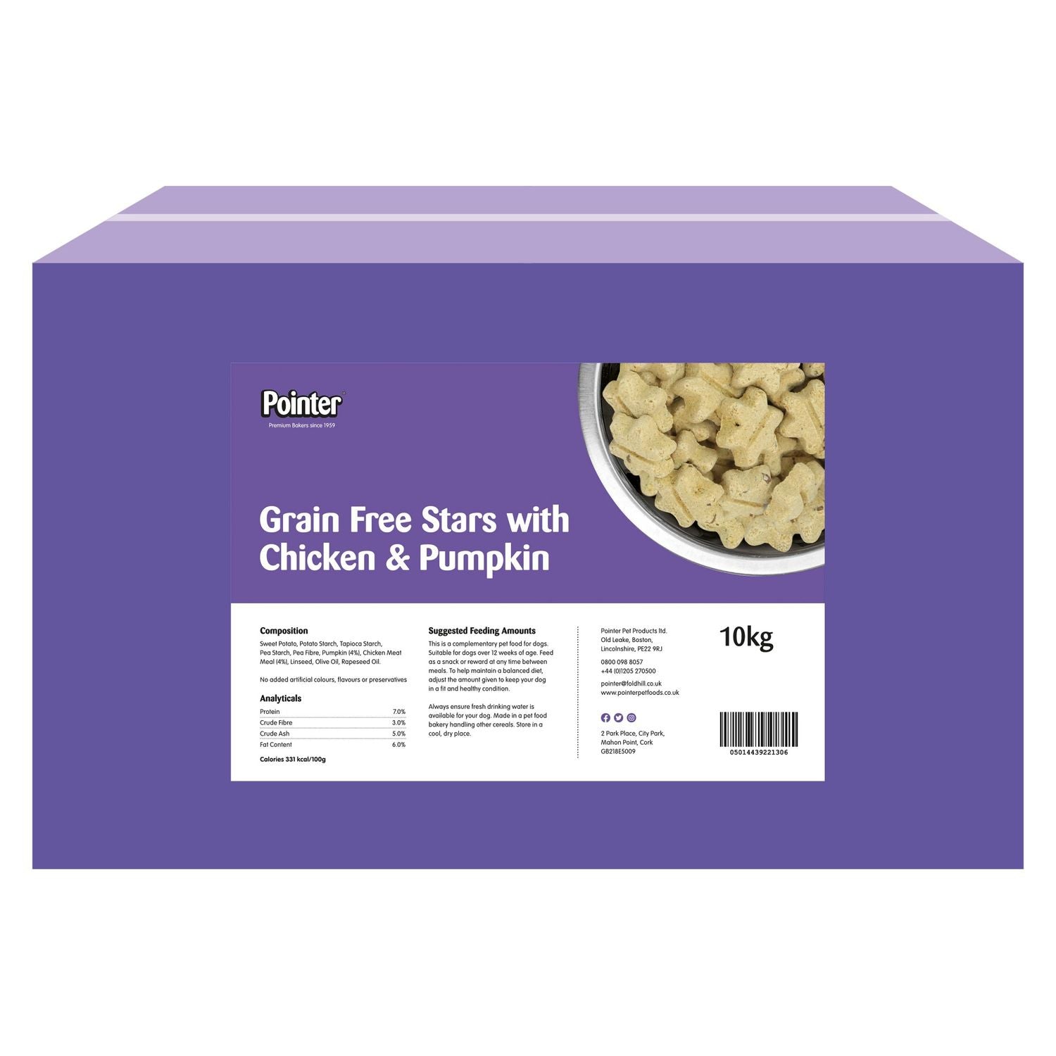  Pointer Grain Free Biscuit Stars With Chicken & Pumpkin
