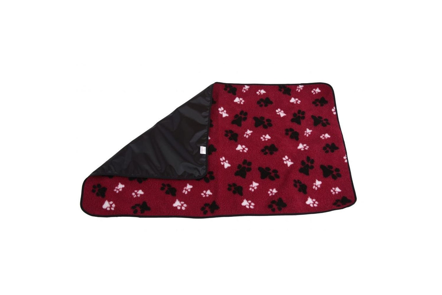  AniMate Dog Blanket In Red Paw Print