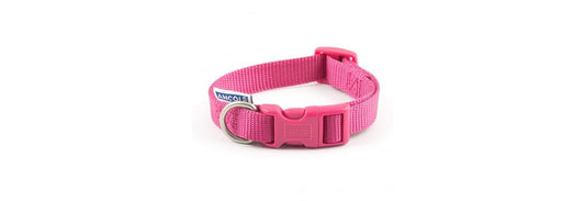  Ancol Viva Nylon Pink Adjustable Dog Collar