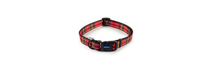  Ancol Heritage Adjustable Tartan Red Dog Collar