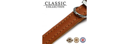  Ancol Heritage Tan Leather Collar