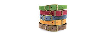  Ancol Timberwolf Sable Leather Dog Collar