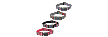  Ancol Made From Candystripe Pink Dog Collar