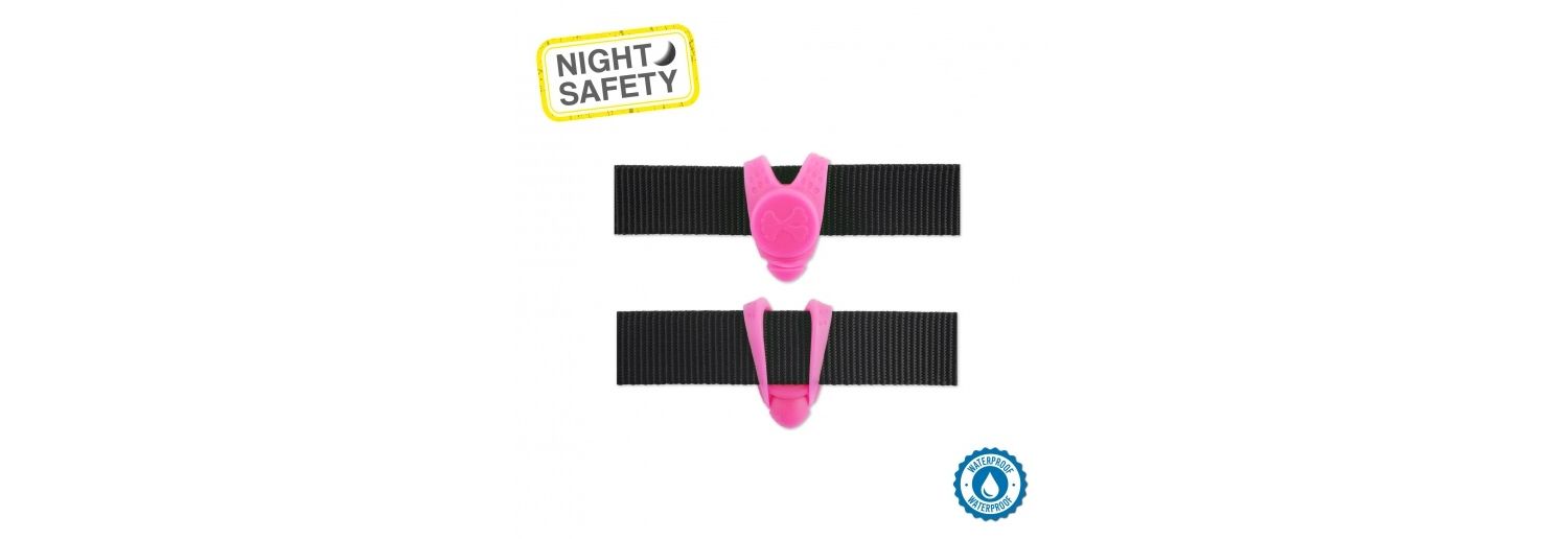  Ancol Flashing Blinker Pink Collar Light