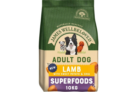  James Wellbeloved Superfoods Adult Dry Dog Food Lamb With Sweet Potato & Chia