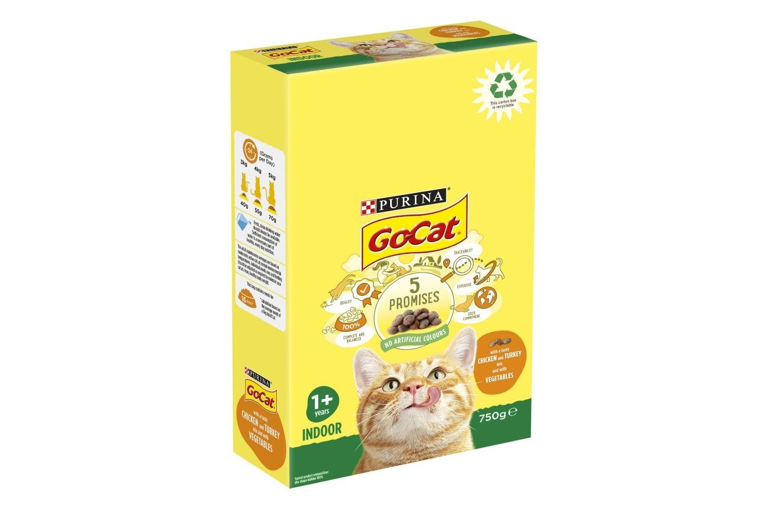 Go-Cat Indoor Chicken Dry Cat Food 750g