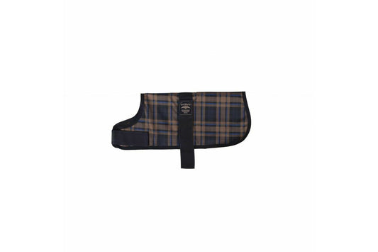  AniMate Waterproof Camel Watch Tartan Fur Lined Dog Coat