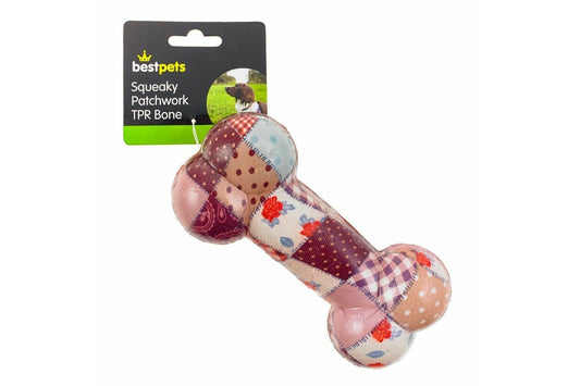  Bestpets Squeaky Patchwork Bone
