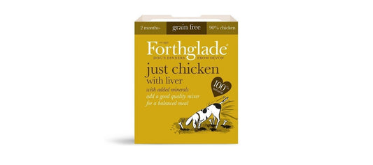  18 X 395g Forthglade Just Chicken With Liver Wet Dog Food