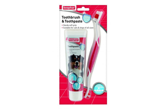  Beaphar Toothbrush & Toothpaste Pack