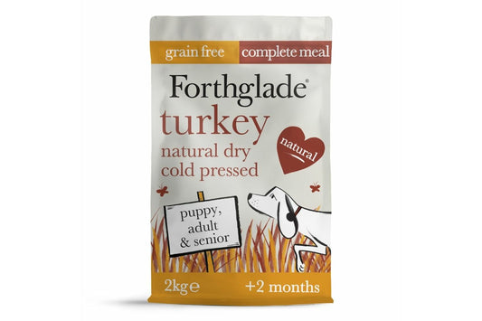  Forthglade Natural Dry Cold Pressed Dog Food Turkey 2kg