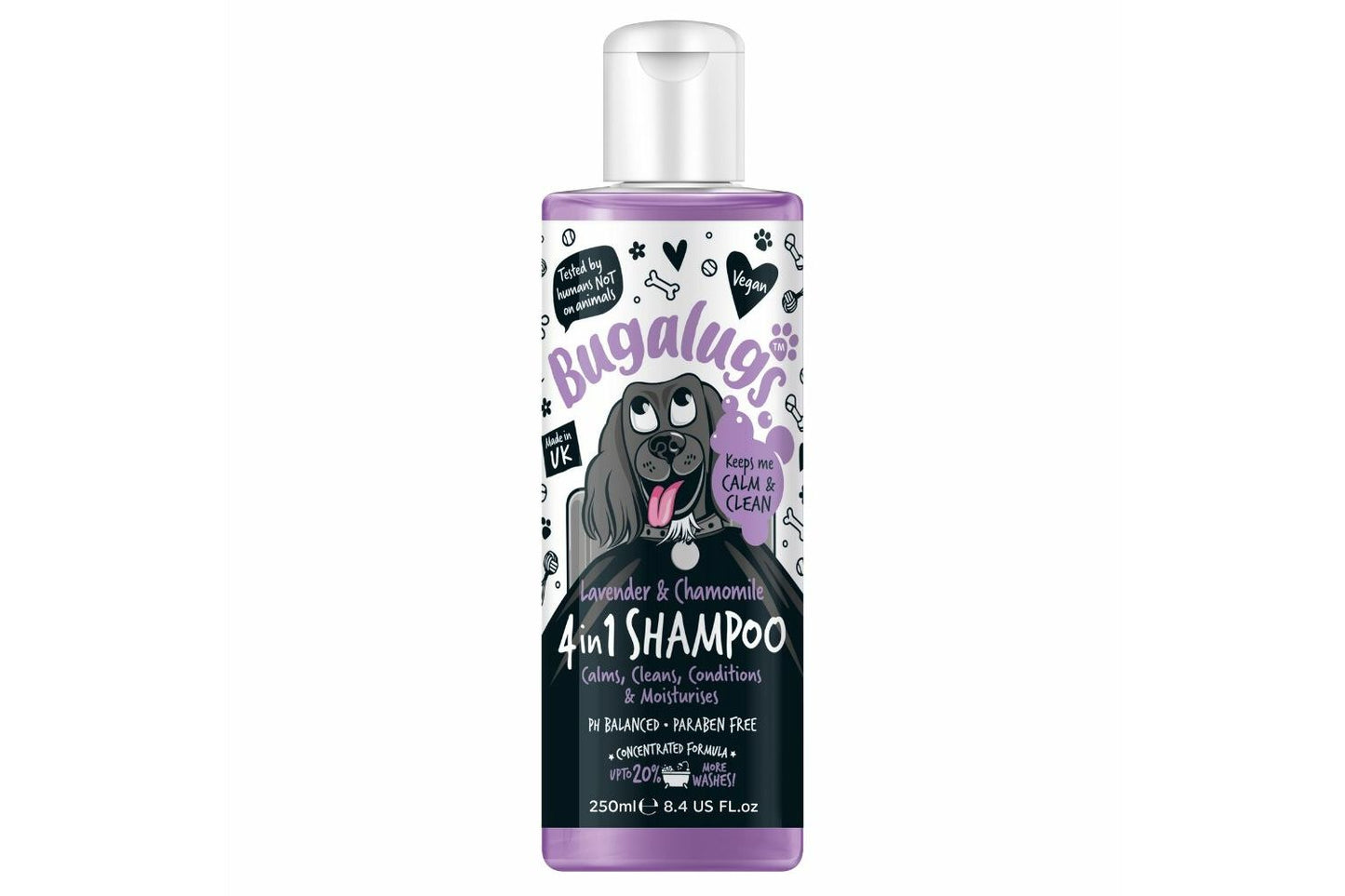  Bugalugs 4 In 1 Dog Shampoo 250ml