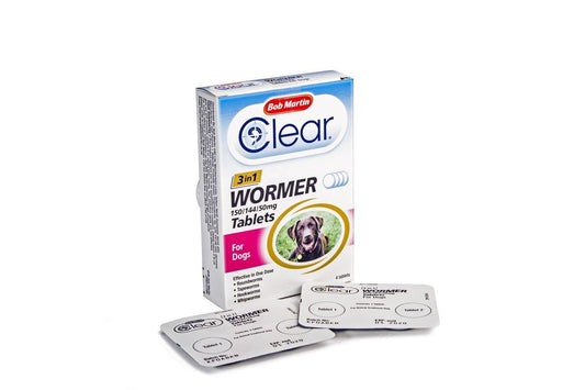  Bob Martin 3 In 1 Dog Worming Tablets
