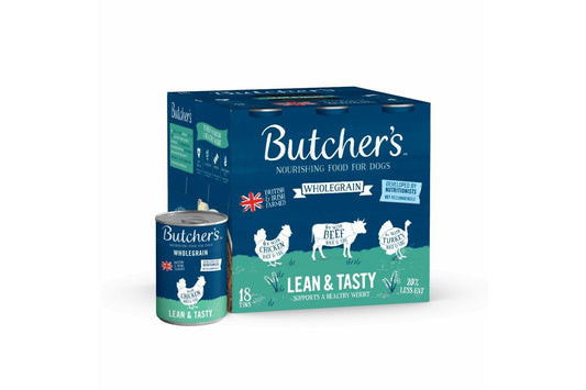  Butcher's Lean & Tasty Low Fat Dog Food Tins 390g