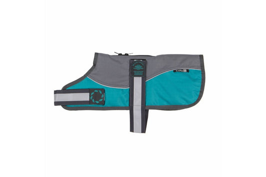  Animate Reflective Dog Harness Coat Grey&Teal