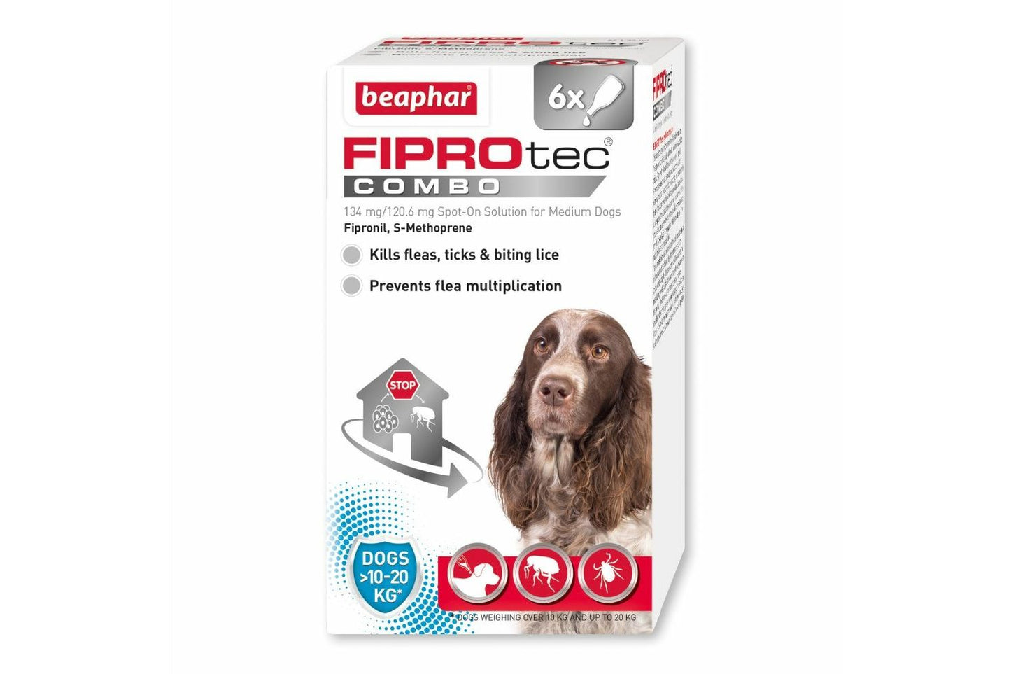 FIPROtec Combo Medium Dog Spot On 6 Pipettes