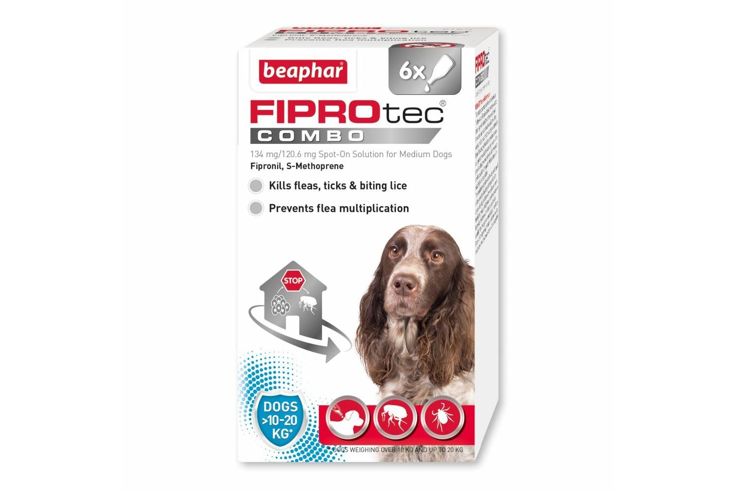  FIPROtec Combo Medium Dog Spot On 6 Pipettes