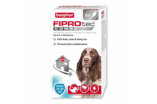  FIPROtec Combo Medium Dog Spot On 6 Pipettes