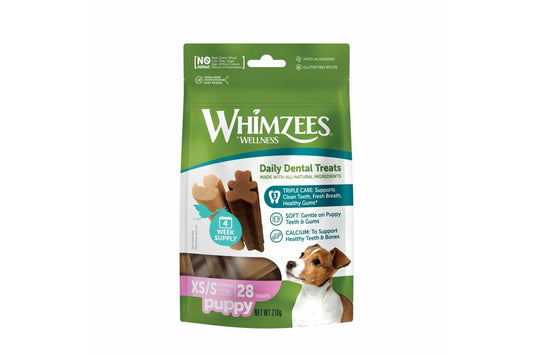  Whimzees Puppy Treats In Extra Small/Small 28 Pack