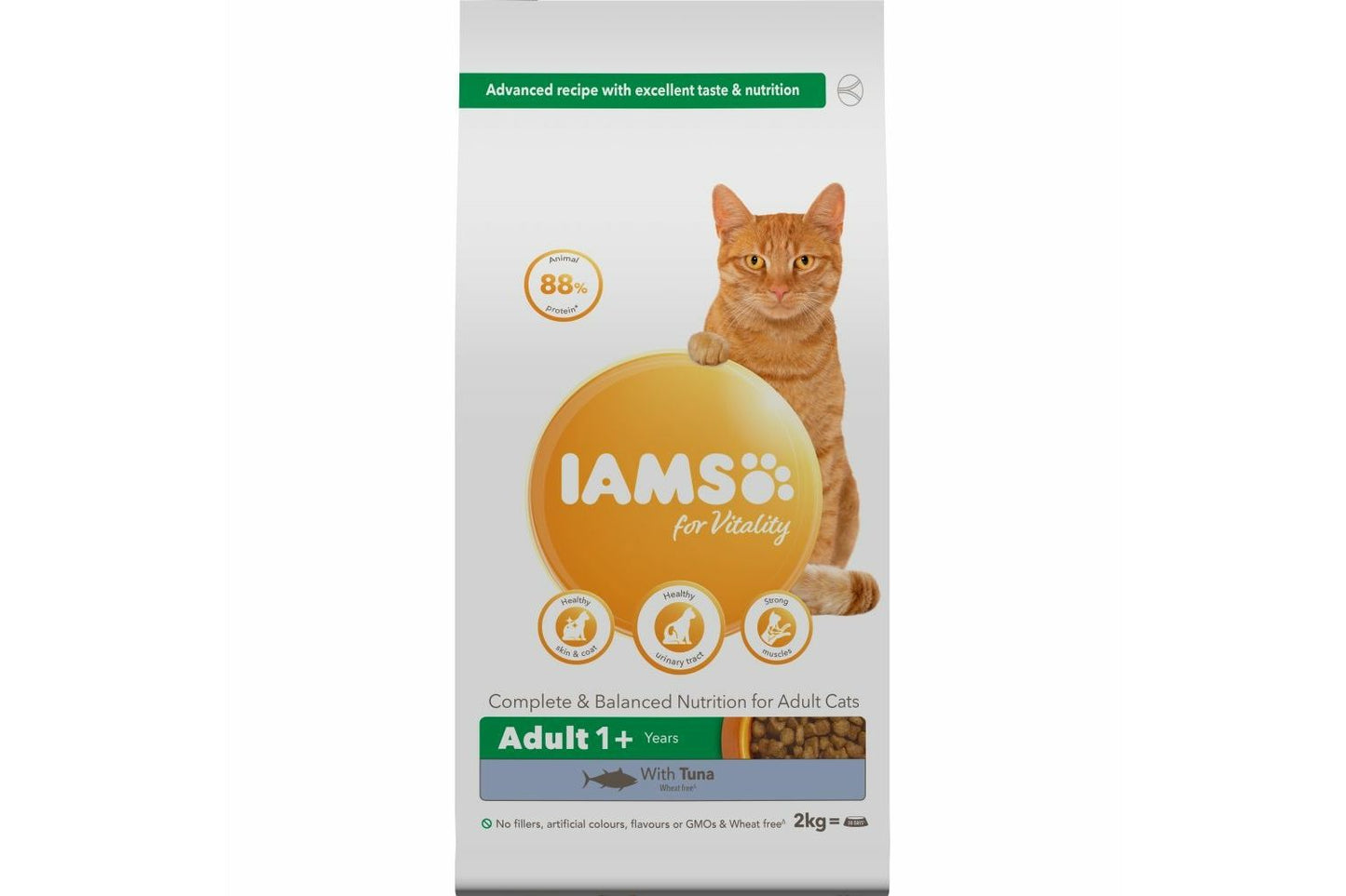  Iams Adult Cat Food Vitality Tuna 2kg