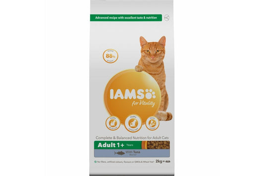  Iams Adult Cat Food Vitality Tuna 2kg