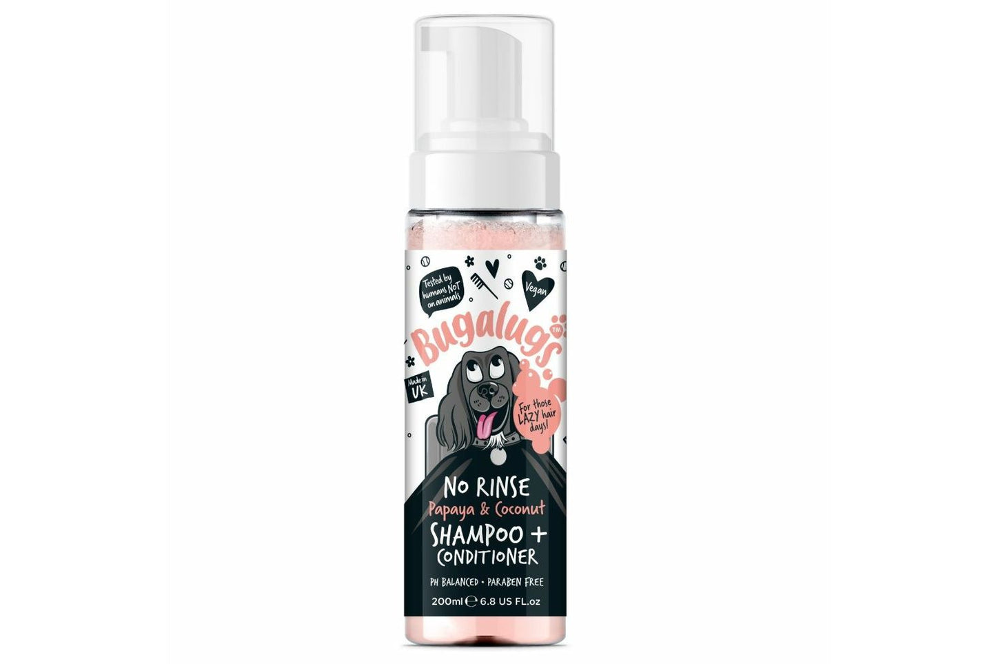  Bugalugs No Rinse Papaya & Coconut Shampoo 200ml