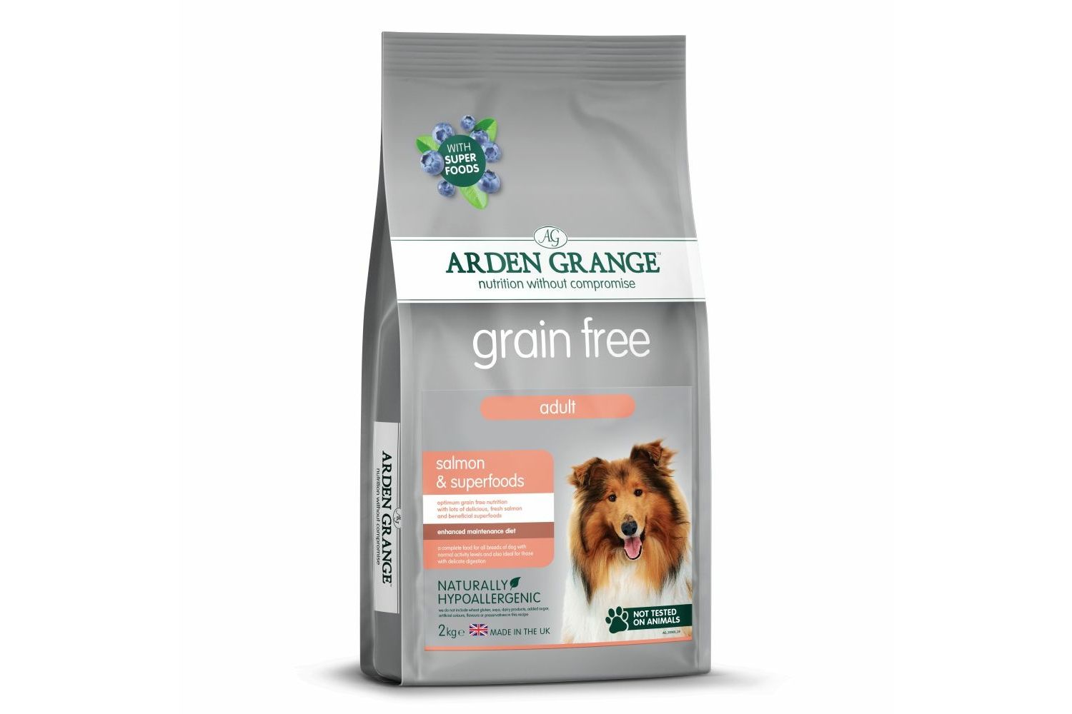  Arden Grange Adult Dog Grain Free Salmon & Superfoods