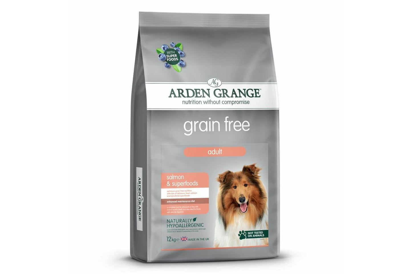  Arden Grange Adult Dog Grain Free Salmon & Superfoods