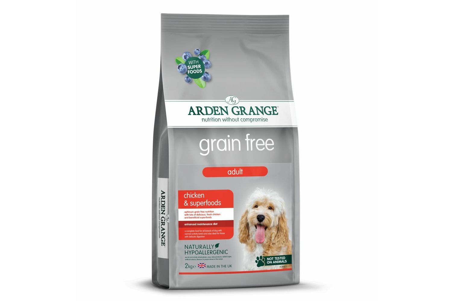  Arden Grange Adult Dog Grain Free Chicken & Superfoods