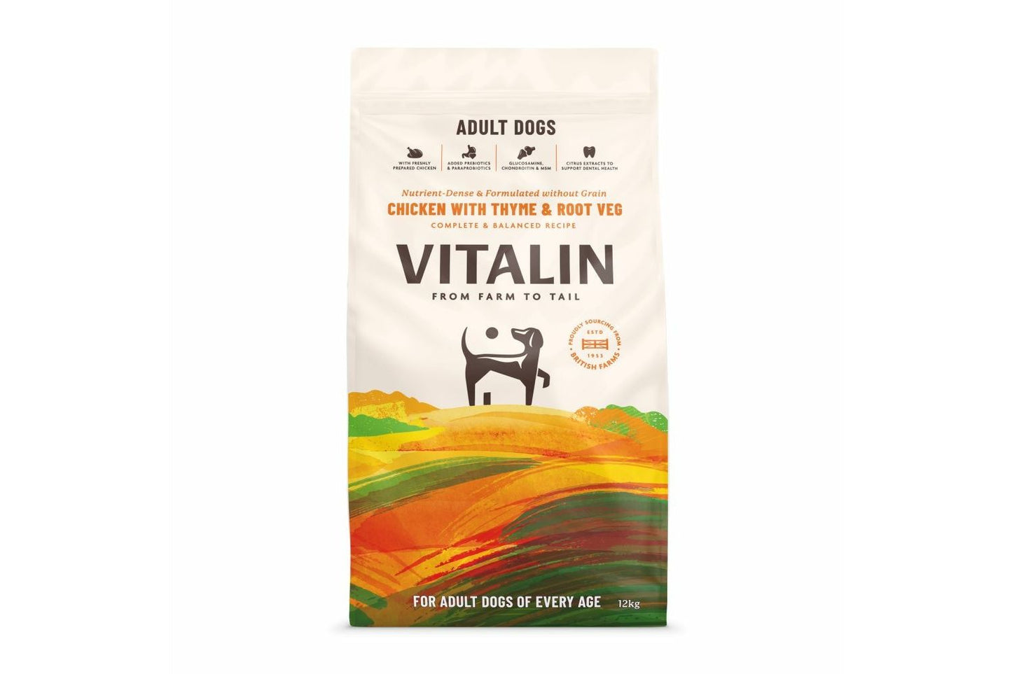  Vitalin Adult Chicken With Thyme & Root Vegetable Dog Food