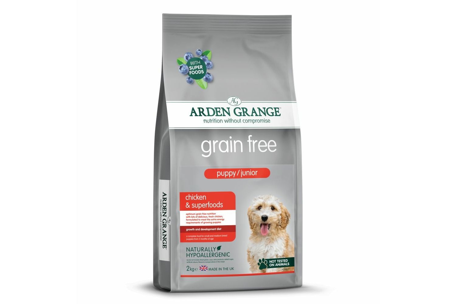  Arden Grange Puppy/Junior Grain Free Chicken Dog Food