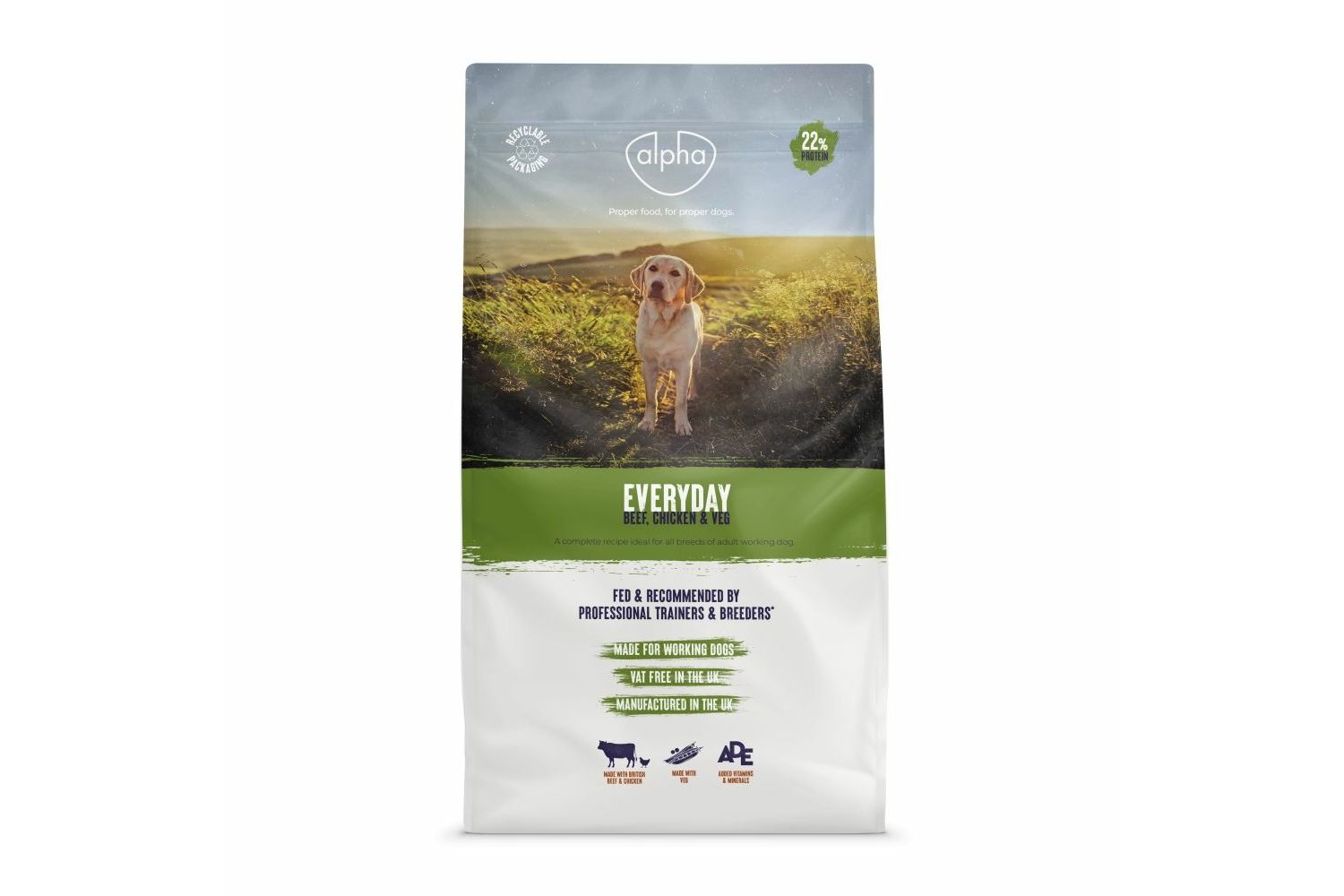  Alpha Everyday Beef Dry Dog Food 10kg