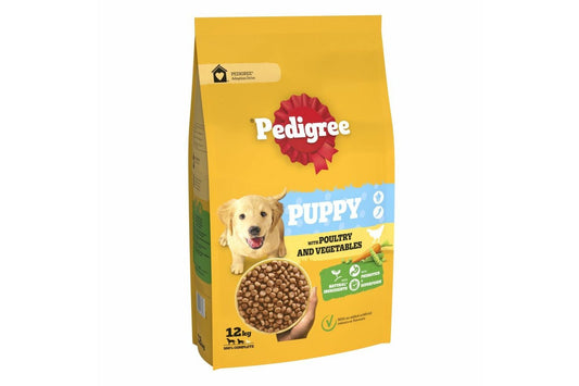  PEDIGREE Complete Junior/Puppy Dry Dog Food Poultry And Vegetables 12kg